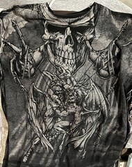 Mens Affliction Shirt Size Xl Puppet Master Good Vs Evil