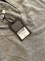 NWT Buck Mason Heather Grey Vintage Tri Blend Curved Hem Tee T shirt