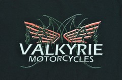 Honda Valkyrie Motorcycles Dragon Wings Black Men’s Long Sleeve Shirt Medium