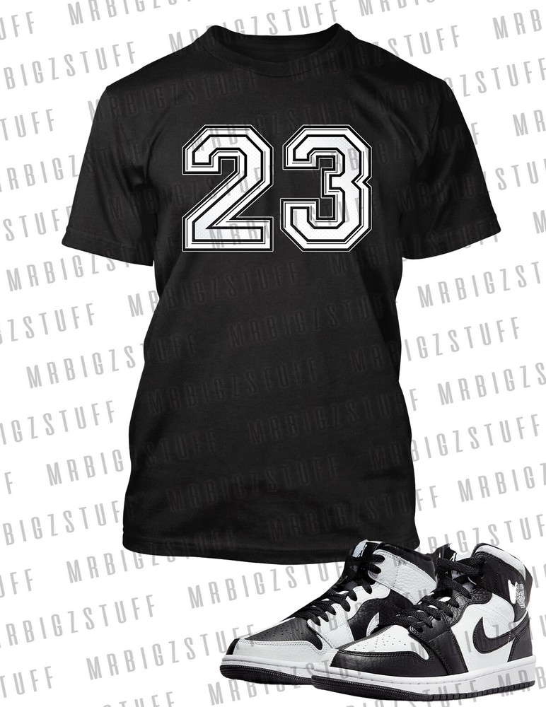 Graphic 23 Sneaker Tee Shirt To Match J1 Split Black Shoe Graphic Street Wear