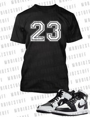 Graphic 23 Sneaker Tee Shirt To Match J1 Split Black Shoe Graphic Street Wear