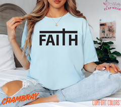 Unisex Faith Cross Christian T-Shirt, Men T shirt,Women T shirt Gift ReligionTop