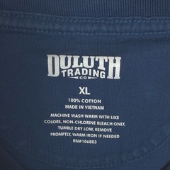 Duluth Trading Co Longtail T Workwear Pocket Tee Blue Mens XL