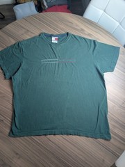 Vintage Tommy Jeans T Shirt Mens Medium Green Spell Out Logo Y2K 90s Streetwear