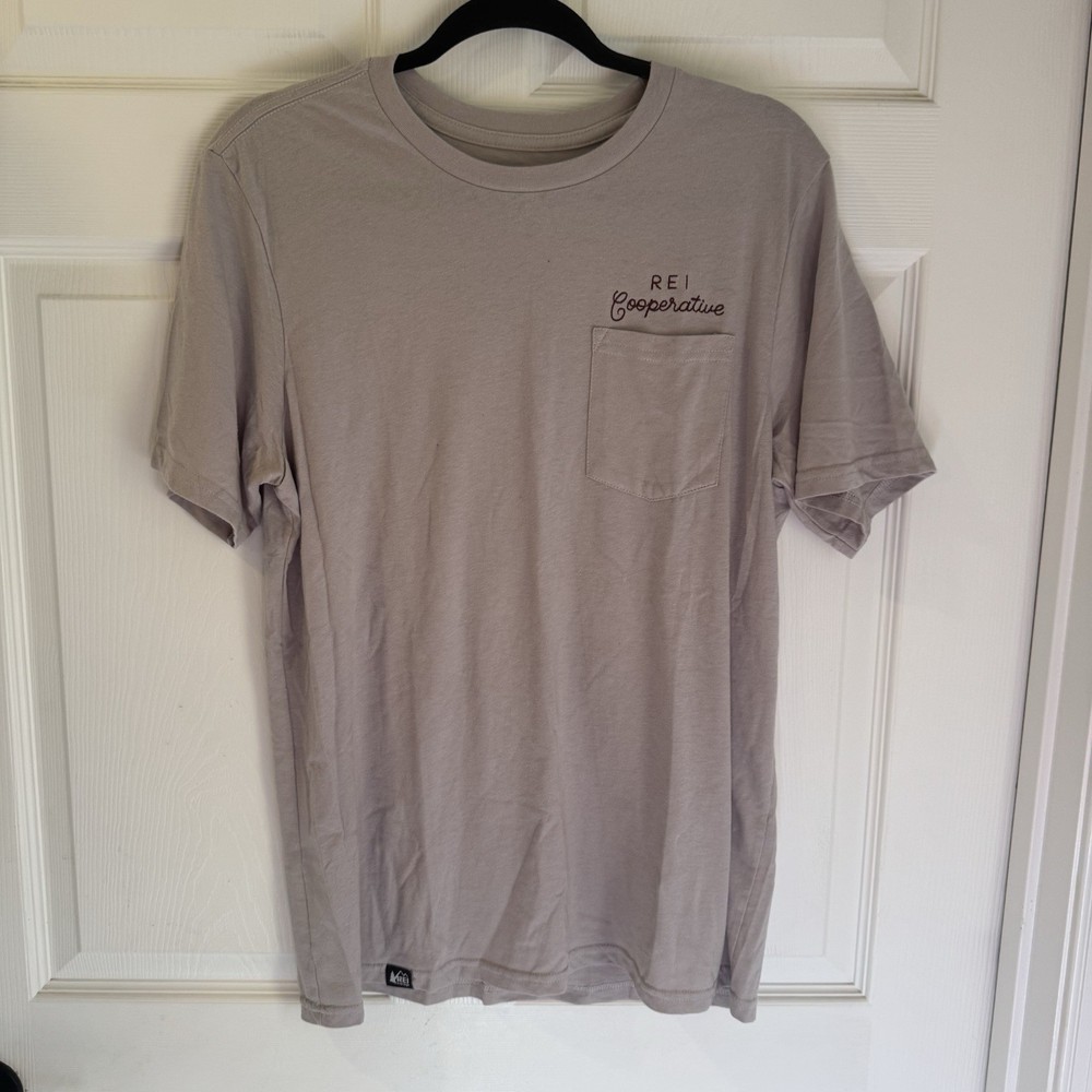 REI Co-Op Shirt Mens Sz M Lightweight Outdoor Stretch Crew Neck Hiking
