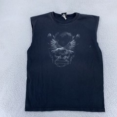 Vtg Harley-Davidson Cut Off Muscle Shirt Large Pacific Eagle Sleeveless Biker