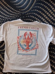 Wild Fable Target Vtg Inspired Lobster Shack 1996 GraphicTee Oversized Sm Medium