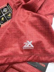 ZeroXposur Men’s XXL Rash Guard Tee UPF 50 Deep Red Quick Dry NWT