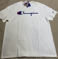Champion Men’s Classic Jersey Script Logo T-Shirt Large New