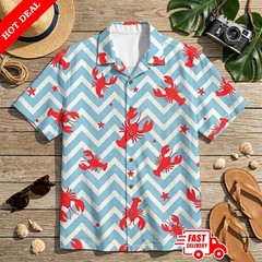 Seinfeld Kramer Hawaiian Shirt Mens Retro Aloha Button Down Short Sleeve Costume
