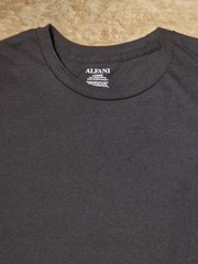 Men’s Size Large Black Alfani T Shirt Crew Neck 100 % Cotton
