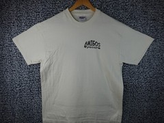 Hanes Beefy-T Size Large Amigos Eye Care Eyeball Print on back