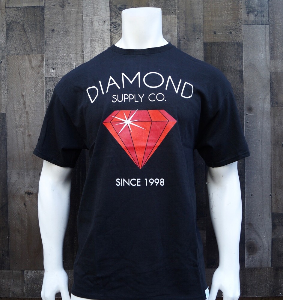 New Diamond Supply Co. Logo Black Classic Sport Mens S/S T Shirt RDAM-565