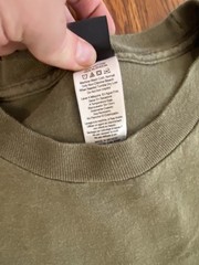 Vintage Y2K Oakley Software Spellout Logo Shirt Size XL Olive Green