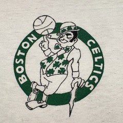 Vintage 90s Boston Celtics NBA Basketball Best Six Pack T-Shirt Mens Small White