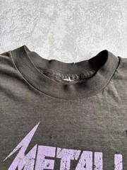 Vintage 1988 Metallica Damaged Justice Tour Faded Thrashed Band Tee Shirt