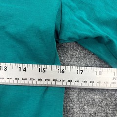Uniqlo Long Sleeve Shirt XL Teal Cotton Spandex Scoop Neck Mens