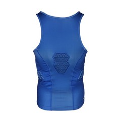 adidas Padded Basketball Aeroready Tank Top Mens Blue Athletic Casual IQ0882