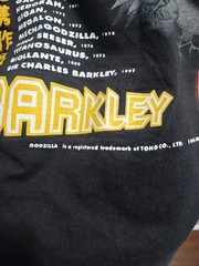 Vintage 1992 Nike ‘Charles Barkley VS Godzilla World Tour’ T-Shirt Black Size L