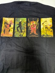 Rare Vintage Merch Marilyn Manson Death Tarot Card 2000 Cotton BG Shirt Size XL
