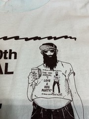 Vintage Keg Party T Shirt Sz L/XL Single Stitch USA Hipster Funny Beer 80s