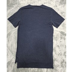 NEW Mossimo Shirt Mens M Blue White Cotton Dot Textured Knit Short Sleeve Tee