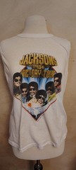 The Jacksons 1984 Victory Tour White Graphic Sleeveless Tank T-Shirt Men M