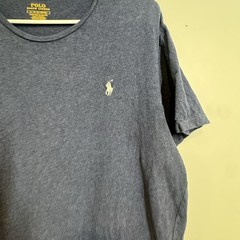 Polo Ralph Lauren Custom Slim Fit Crewneck T-Shirt Mens XL Blue White Pony