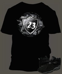 Mens 23 Graphic Big Tall SM Pro Club Shaka Tee Shirt To Match J8 Retro Chrome T