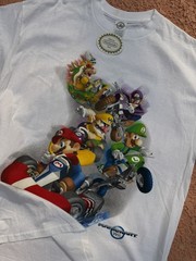 Nintendo Wii 2008 T Shirt Mario Kart Delta Tag Size Large NWT