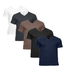 Econscious Men’s 100% Organic Cotton Short-Sleeve V-Neck T-Shirt 4.4 oz