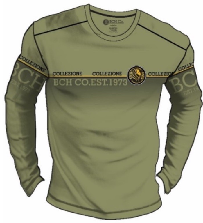 Men’s Bucheli Long Sleeve T Shirt,Italian Style,Cotton, Stretch S M XL….A9.A