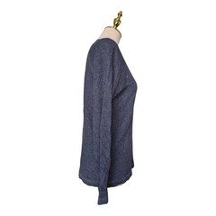 Faherty Cloud Cotton Henley Long Sleeve Shirt Blue Men’s Medium Pima Cotton