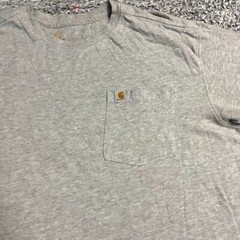 Carhartt Shirt Adult Extra Large Gray Relaxed Fit Short Sleeve Work Wear Tee Men