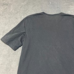 Uniqlo U AIRism T-Shirt Mens Small Dark Gray Cotton Everyday Wear Oversized Logo