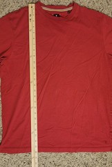 Left Coast Tee Men’s Red Pima Cotton T-Shirt Size L Short Sleeve Crew Neck