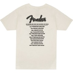 NEW Fender World Tour T-Shirt, Vintage White – CHOOSE YOUR SIZE!