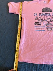 Vintage 1980’s Jerzees Super T Pink Shirt Desert Gold Series 5K Arizona, L