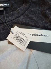 Brandmakers HW Relaxed Tee Humanoid Drop Tee Black Acid Wash Men’s Sz 2XL