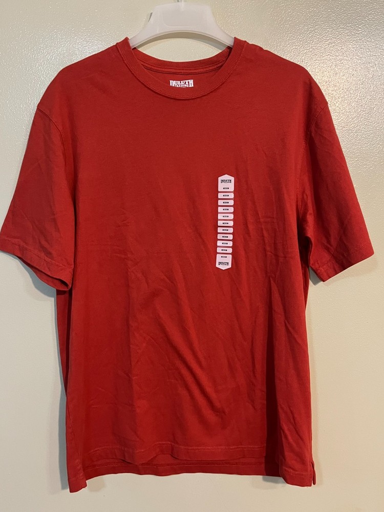 Duluth Mens Thick Cotton Rust Color Short Sleeve Tee Outdoor M New