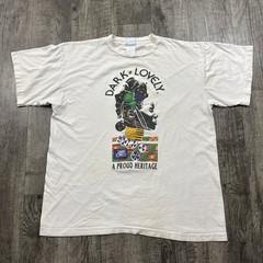 Vintage Dark Lovely A Proud Heritage African Pride Tee T Shirt XL