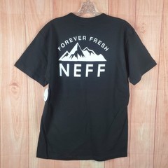 Neff Forever Fresh T Shirt Mens M Black Mountain Graphic Print Cotton Streetwear