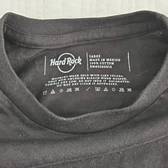 Hard Rock Cafe San Diego T-Shirt Men’s L Black Logo Vinyl NEW Jersey NWT