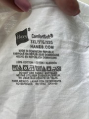 Basic White Short Sleeve T-Shirts Men’s 3XL Comfort soft, Set Of 3 One V Neck