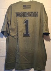 SUNA Washington Football Team 2XL Short Sleeve Veterans Day T-Shirt NFL Honoring