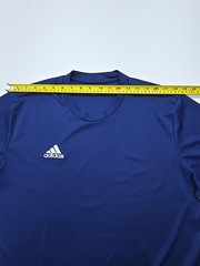 Adidas Men’s T-Shirt Navy Climalite Triple Stripe Size XL Condition New