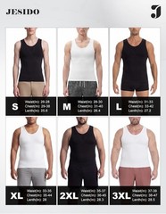 Mens Slimming Body Shaper Compression Shirt Tummy Control Undershirt 3 Pack