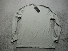 7 Diamonds Henley Shirt Mens Small Gray Core Long Sleeve Performance Tee Jersey