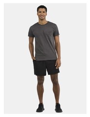 ATHLETIC WORKS Men’s S (34-36) Pocket Cotton Tee Short Sleeve • Charcoal