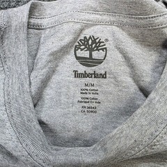 Timberland Graphic T-Shirt Men’s Size M Gray Back Letters 100% Cotton Soft NWT